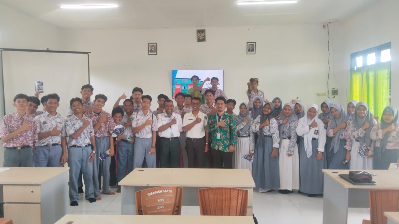 Sosialisasi Penerimaan Mahasiswa Baru Politeknik Kaltara di Tanjung Palas Tengah