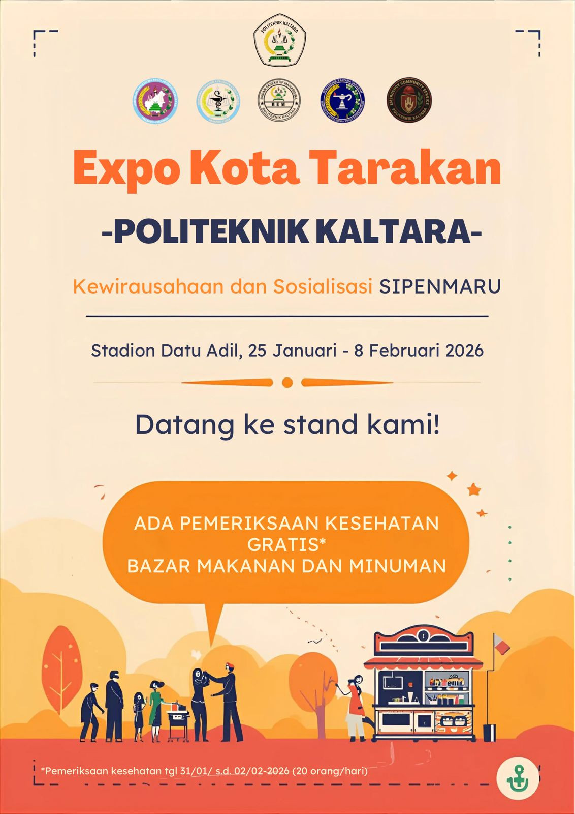 Expo Kota Tarakan Kewirausahaan dan Sosialisasi Sipenmaru Politeknik Kaltara